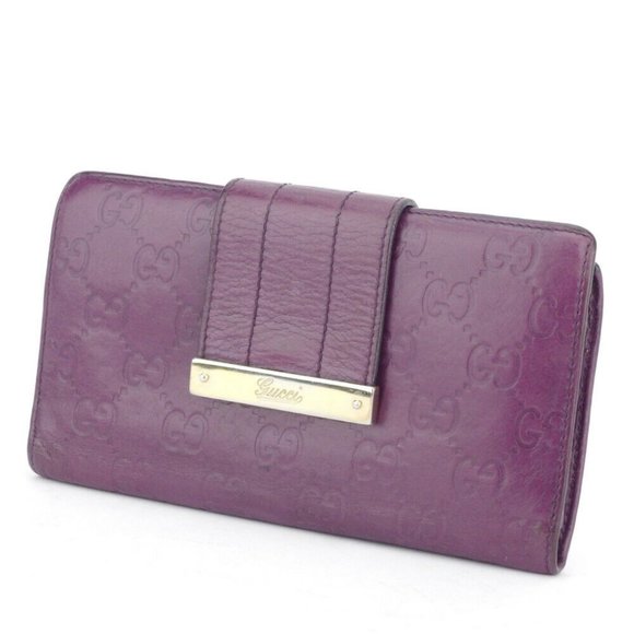 GUCCI wallet Gutchishima leather Authentic used - Picture 1 of 9